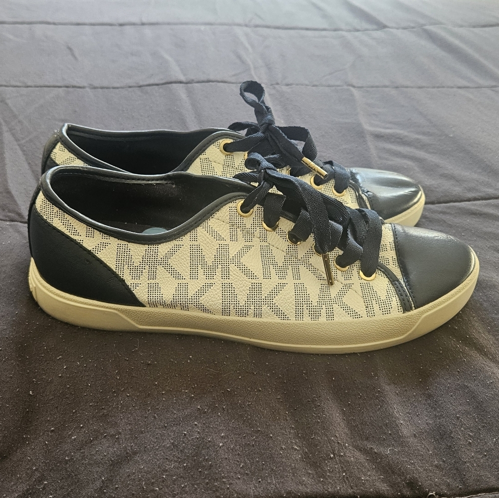 Michael Kors Blue And White Sneakers